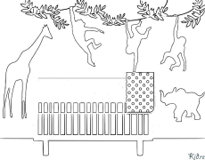 girafa Páginas Para Colorir Para Imprimir